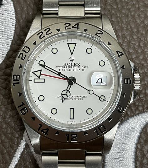 1999 rolex explorer ii black face value|Rolex Explorer II 16570.